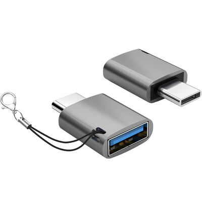 Calidad Pequeño 3,1 M a USB A F Adaptador USB C Soporte OTG 5Gbps Corpo de metal de velocidad fábrica