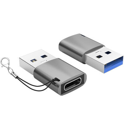 Qualität USB-C-auf-USB-A-Adapter (weiblich) mit Lanyard-Design, 10G Daten, Mini-Adapter Fabrik