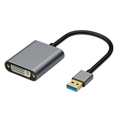 Jakość 60Hz USB 3.0 Graphics HUB Adapter dla rozdzielczości wideo USB-A/M do DVI/F 1080p fabryka