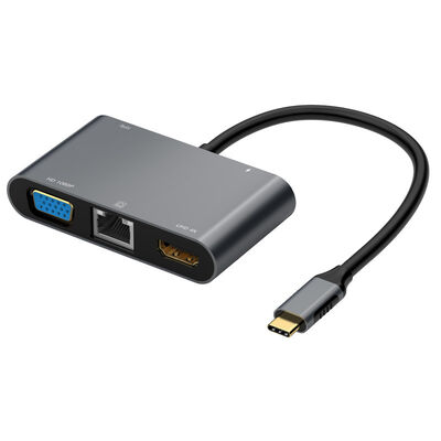 คุณภาพ Gen2 USB3.2 Docking Station Hub HDMI 4K VGA HD Video Adapter สําหรับจอ 2 เครื่อง โรงงาน