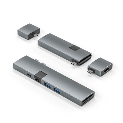 Качество 8 в 1 многопортовый концентратор OEM ODM USB C Thunderbolt HUB для MacBook Air/Pro фабрика