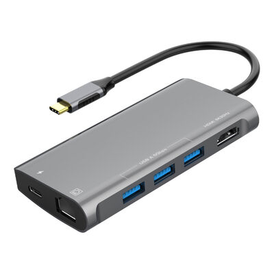 Qualität 6 Ports USB C HUB 4K HDMI Video-Erweiterer mit 3 Ports USB A Fabrik