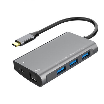 Qualité Hub USB C 5 ports ODM avec adaptateur Ethernet filaire et Power Delivery usine