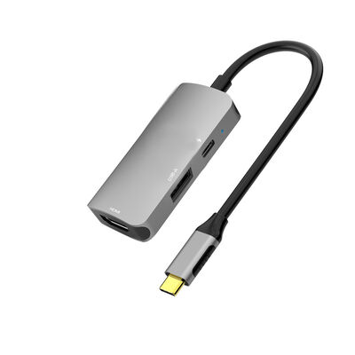Ποιότητα 3 σε 1 USB C Hub 4K 60Hz HUB με μία USB A data port και PD εργοστάσιο
