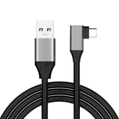 Calidad 1M 2M 3M USB3.2 Gen1 Cable de carga USB C de 90 grados Cable de carga de USB A de hombre a hombre fábrica