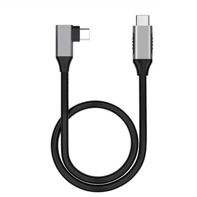Kualitas Adaptor Kabel USB 90 Derajat OEM ODM Tipe C Male ke Male pabrik