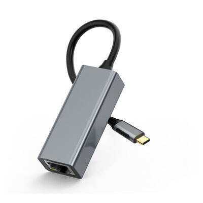 Qualidade Adaptador LAN USB C com Carcaça de Alumínio Antiderrapante USB C para Gigabit fábrica