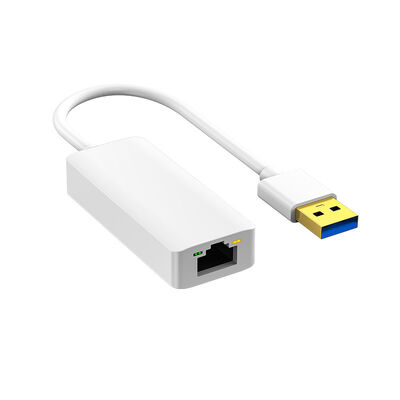 Qualidade Compacto USB3.0 Gigabit Ethernet Adaptador Adaptador de cabo LAN Branco Preto fábrica