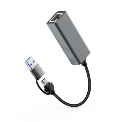 Quality USB A USB C To 2.5 Gigabit Ethernet Adapter 10 100 1000 2500 Mbit factory